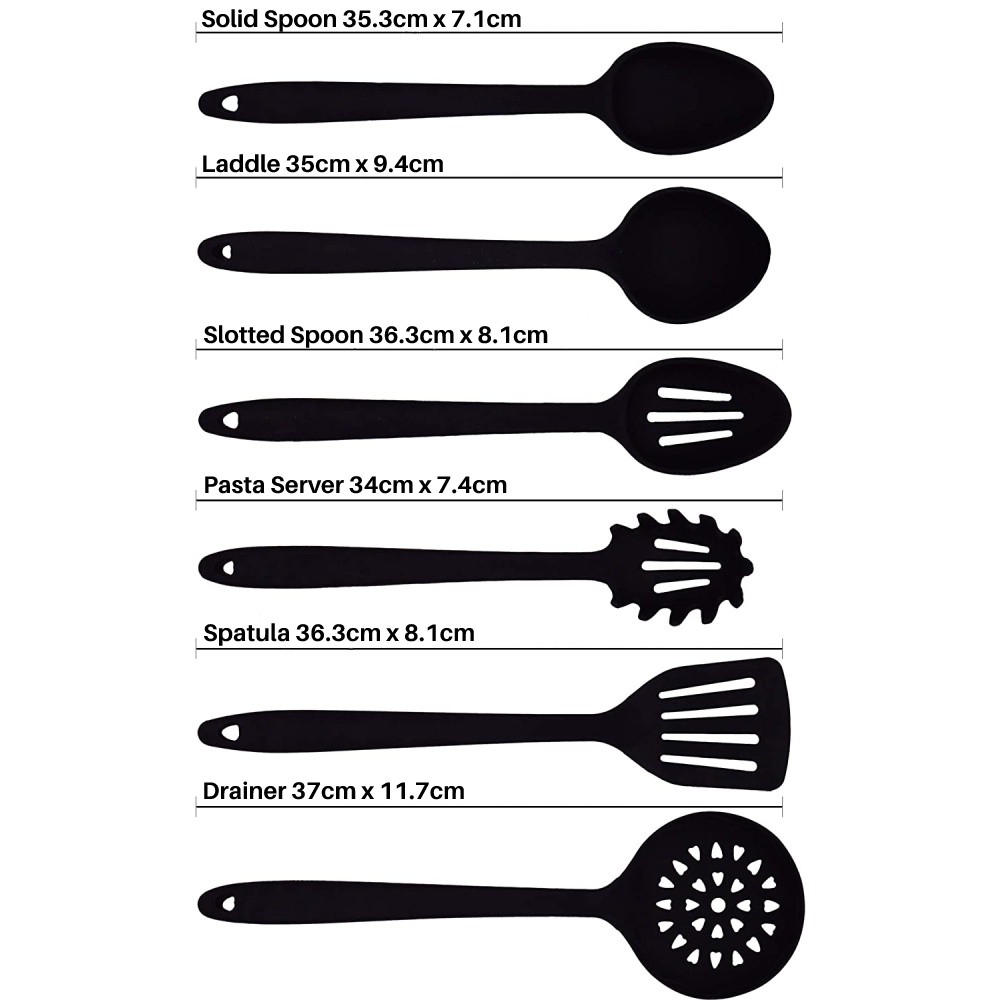 silicone cooking utensils set selling online